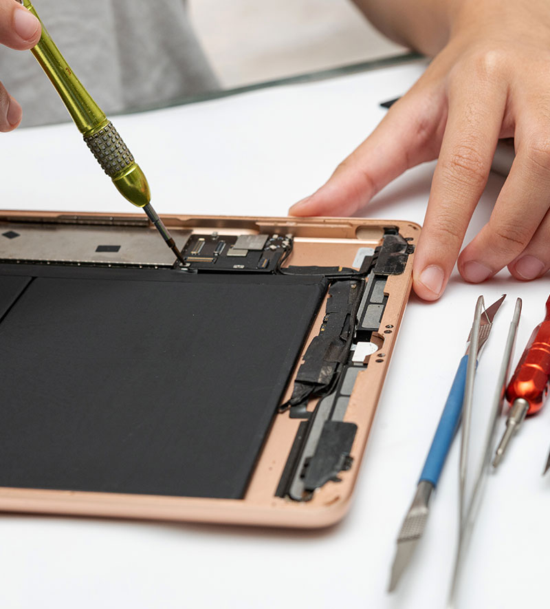 Réparation rapide de tablette